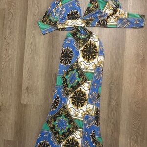 Fashion Nova Multicolor Backless Dress